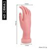 Modelo de mano falsa para práctica de arte de uñas, modelo de simulación de mano, los dedos se pueden doblar, el posicionamiento de la actividad se puede insertar en la pieza de la uña