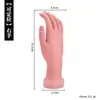 Práctica para Principiantes de Uñas Postizas Usando una Mano Falsa para Colocar Puntas de Uñas, Mano de Exhibición para Salón de Uñas, Modelo de Mano de Goma, Molde de Mano de Silicona al por Mayor