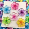 Resina Serie de Flores de Colores Colgante para Bolso DIY Pasador Llavero Funda para Teléfono Móvil Flor para Agujero de Zapato Accesorios de Decoración