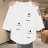 Nuevo top coreano de moda 2026, holgado, adelgazante y versátil, camiseta casual de manga tres cuartos para mujer para primavera y verano