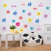 Novos adesivos de parede autoadesivos de flor colorida Margarida, tamanho pequeno, para crianças, jardim de infância, quarto, sala de estar, adesivos de parede decorativos