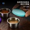 Plato para Condimentos de Acero Inoxidable 304 de 40 ml con Tapa y Sellado a Prueba de Fugas Estilo Picnic al Aire Libre Contenedor Portátil para Salsa