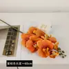 Impreso en 3D 7 Cabezas Película Mariposa Orquídea Flor Artificial Ramo Escena Decoración Boda Hotel Orquídea Bailarina Flor Falsa