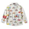 Camisa de Primavera para Niño 2020 Nuevo Estilo Coreano Manga Larga Infantil Camisa de Caricatura de Coche Infantil Solapa Camisa Casual