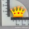 Materiais Infantis Acessórios de Resina Coroa de Cinco Pontas Acessórios de Cabelo Adorno de Cabeça DIY Elástico de Creme Acessórios para Capa de Celular