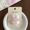 Presilha de Cabelo Renda Floral Delicada Estilo Coreano Niannian Fofa de Bolinhas Xadrez Clip Bb Doce Versátil Acessório de Cabelo
