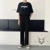 Pantalones Micro-Flare Estilo Americano para Hombre, Nuevo Estilo de Moda Primavera/Otoño, Holgados, Caída Elegante, Corte Limpio, Adelgazantes, Pantalones Largos Casuales