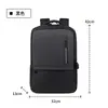 Nova Mochila Masculina de Ombro Duplo Cor Sólida Simples Grande Capacidade para Trabalho e Dia a Dia Bolsa para Notebook com Múltiplos Compartimentos Mochila Casual de Grande Capacidade