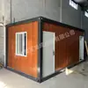 Casa Móvel com Telhado Pontiagudo e Textura de Madeira, Escritório Decorado, Casa Contêiner Residencial Móvel, Exportável e Pronta para Montagem