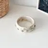 Pulsera Nueva Retro Ancha de Resina Mármol con Remaches para Mujer, Accesorios de Joyería de Pulsera Redonda Punk Exagerada Personalizada