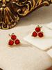 Aretes de Perlas de Imitación Moda Simple Aretes de Perlas Joyería Acero Inoxidable Versátil Zircón Retro Mini Aretes Redondos para Mujeres
