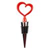 Boda Aleación de Aluminio Corazón Tapón Conservación Vino Tinto de Pegamento de Alta Gama DIY Silicona Sellado Tapón de Vino Embudo de Vino Metal