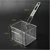 Cesta Freidora Profunda Freidora Eléctrica 81 Acero Inoxidable Cesta Freidora Colador Control de Aceite Accesorios Comerciales para Freír Cesta Freidora Herramientas para Pollo Frito Cesta Freidora