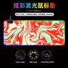 El Pad Luminoso Más Vendido de Amazon Alfombrilla de Ratón RGB Tamaño Grande Transfronterizo Mapa Caliente Líneas Abstractas Nuevo Grande Fluido