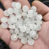 Xinjiang Hetian jade blanco cuentas de ábaco jade cuentas sueltas jade blanco sebo separador de jade dorado hebilla de jade pulsera collar cuentas de joyería