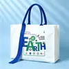 Bolsa de Hombro Directa de Fábrica Bolso de Mano de Lona Personalizado Estampado de LOGOTIPO Regalos Corporativos Bolsa Publicitaria Personalización de Lotes Pequeños