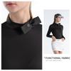 Camiseta base PGM golf para mujer de manga larga, camiseta de tela deportiva con lazo de mariposa, ropa deportiva de moda golf