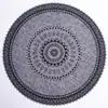 Jogo americano trançado estilo ins tecido de dupla camada nórdico almofada de isolamento térmico para mesa de jantar adereço de fotografia tapete decorativo redondo para casa
