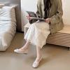 Zapatos Mary Jane Dulces con Lazo Francés para Niñas, Zapatos de Ballet de Otoño, Cómodos Zapatos sin Cordones con Faldas
