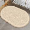 Alfombrilla absorbente americana de alta gama para puerta de baño, antideslizante, para inodoro, multimaterial