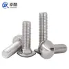 304 Tornillos de Carruaje Acero Inoxidable Cabeza Redonda Cuello Cuadrado Pernos Cabeza Plana Grande Tornillos de Carruaje Reforzados M4M5M6M8M12