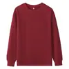 Sudadera de cuello redondo gruesa estilo casual de alta gama, ropa de trabajo con logo estampado personalizado y mangas largas bordadas, top de trabajo de corte holgado