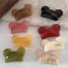 Horquilla con forma de pico de pato, de color caramelo, con forma de oso, versátil, con clip lateral de gelatina, horquilla rota, clip para flequillo, clip superior