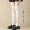 Nuevos calcetines de compresión para otoño e invierno calcetines para pantorrilla mujer delgados color liso calcetines hasta la rodilla con zapatos pequeños de cuero tubo largo calcetines jk fabricantes