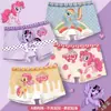 Algodón Puro Boxer Ropa Interior para Niñas Pequeño, Mediano y Grande Dibujos Animados Infantiles Transpirable Cuatro Esquinas Ropa Interior Infantil para Niñas Linda