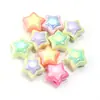Material DIY Artesanal com Contas Pulseira Estrela de Cinco Pontas com Contas Brinquedos Infantis Pulseira para Meninas com Contas Acessórios de Contas Soltas