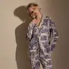 Pijama Feminino de Luxo Leve Estampa Tigre da Selva Outono e Inverno Algodão Roupa de Casa Traje Confortável Dropshipping