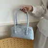 Bolsa de bowling moderna estilo coreano para mulheres, novo modelo 2026, poá, bolsa de ombro de grande capacidade, bolsa almofada da moda para o dia a dia