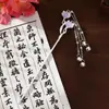 Nuevo Pasador de Flores con Borlas Estilo Chino, Pasador para Trenzas de Cabello Estilo Antiguo, Accesorio para el Cabello