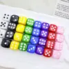 Dados Quadrados DIY com Furo Inclinado Contas Divertidas de Acrílico Anel de Suspensão para Corrente de Celular Acessórios de Pulseira