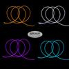 Alfombrilla de ratón luminosa faro fibra óptica a través del cuerpo guía de luz tira guía de luz transparente colorida RGB súper brillante 2,5 mm Blanco Lechoso