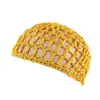 Red para el Cabello Transfronteriza, Gorra de Red Africana, Red para el Cabello de Colores para Mujer, Gorra de Red Tejida Hueca Hecha a Mano, Gorra de Red Elástica Alta Invisible para Poner
