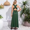 Vestido sexy de tiras cruzadas en la espalda para mujer, multiuso, multi-cuerda, europeo y americano, AliExpress PG070