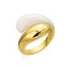 Ventas Directas de Fábrica Estilo Ins Europeo y Americano Anillo de Acero Inoxidable Anillo para el Dedo Estilo Caliente Versátil Joyería de Alta Gama para Mujeres