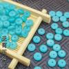 Junta espaciadora de ágata de piel de vaca de hueso de oliva, cuentas espaciadoras de calcedonia de marfil de cáscara de coco, accesorios de bricolaje para jugar con la estrella y la luna de King Kong