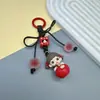 Novo Chaveiro Fofo com Design de Nó Fofo, Pingente de Bolsa para Menina Fofa, Chaveiro DIY, Pingente de Celular