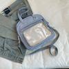Bolsa Pequeña para Dolor de Comida Cruzada Mijo Diario Combinable Transparente Bolsa para Bebé Lona de Un Hombro Gran Capacidad Campus Viajero Bolsa para Dolor