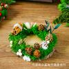 Portavelas Navideño Bolsa de Materiales Hecho a Mano DIY Vela de Aromaterapia Adornos Decorativos Creativos Regalos Bolsa de Flores Secas Actividades de Salón