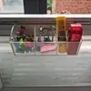Acessório de Suspensão para Mesa: Porta-Caneta Flexível para Fenda de Tela, Caixa de Armazenamento para Estação de Trabalho, Cinza, Porta-Caneta Transparente