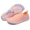Zapatos de Malla para Exteriores, Nuevo Estilo para Hombre, Transpirables, de Secado Rápido, Zapatos de Agua de Cinco Dedos, Escalada en Montaña, Escalada en Roca, Ciclismo, Conducir, Blanco y Naranja