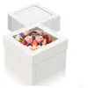 Caja Blanca para Pasteles con Ventana Amazon en Stock, Caja para Pasteles, Caja para Pan, Caja para Pastel de Cumpleaños, Caja de Empaque para Pasteles de Repostería