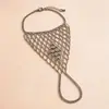 Pulsera con forma de diamante de lentejuelas transfronteriza europea y americana, pulsera de moda estilo commuter, diseño simple y elegante, joyería versátil al por mayor