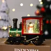 Nuevos Regalos de Navidad, Recuerdos, Regalos para Fiestas Navideñas, Adornos de Tren con Agua de Santa Claus, Luces Nocturnas