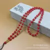 Venta al por mayor del fabricante collar de cuentas de jade de vidrio colgante atado cadena de cuentas colgantes obsidiana calcedonia jadeíta cuerda de colgar línea