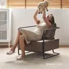 Cadeira de sofá de ferro estilo retrô industrial luxo leve simples sala de estar área de lounge sofá designer sofá pequeno individual