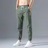 Pantalones de Hielo de Seda Transpirables de Verano para Hombre Trabajo Trabajo Ancho Piñones Hombres Trabajo Ultra-delgados Resistentes al Desgaste Ropa de Trabajo Sucio